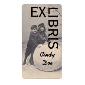 Buchzeichen Viktorianisch Book Label EX LIBRIS Sno (Vorne)