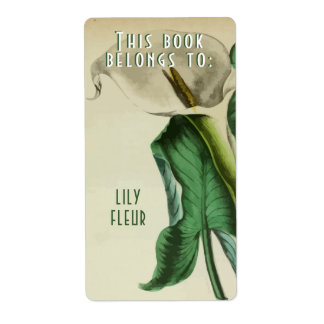 Buchzeichen Vintag Floral Dieses Buch gehört