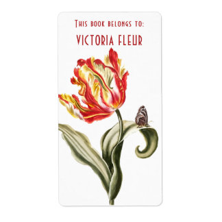 Buchzeichen Vintag Floral Dieses Buch gehört