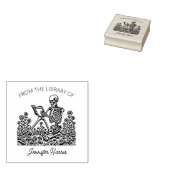Buchzeichen "Vintage Blume" Gummistempel (Stempel)