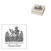 Buchzeichen "Vintage Blume" Gummistempel (Stempel)