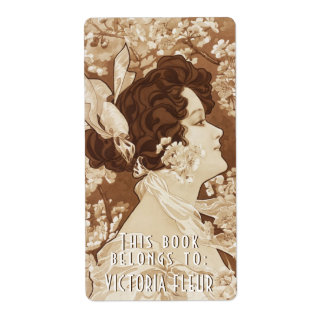 Buchzeichen Vintage Viktorianische Lady Personalis