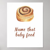 Bucinnamon Babydusche Kindernahrung Poster (Vorne)