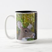 buck and do with heart on tree zweifarbige tasse (Links)