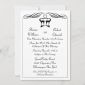 Buck and Dop Post Hochzeit Einladung (Vorderseite)