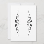 Buck and Dop Post Hochzeit Einladung (Rückseite)