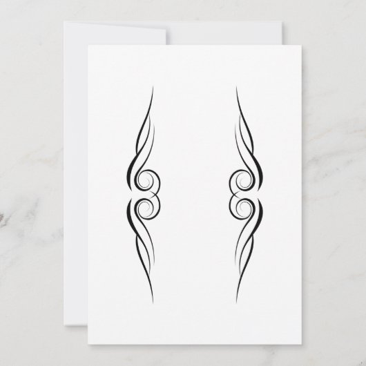 Buck and Dop Post Hochzeit Einladung (Rückseite)