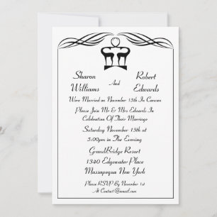 Buck and Dop Post Hochzeit Einladung