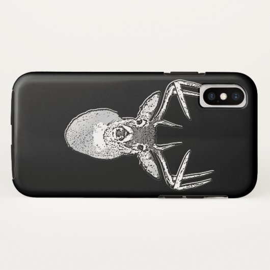 Buck auf Schwarz-weißem Schwanz Hirsch Case-Mate iPhone Hülle (Rückseite (Horizontal))