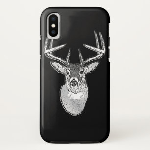 Buck auf Schwarz-weißem Schwanz Hirsch Case-Mate iPhone Hülle