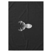 Buck auf Schwarz-weißem Schwanz Hirsch Tischdecke (Vorderseite)