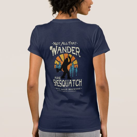 Buck Bald Brewing - All Who Wander -TShirt T-Shirt (Rückseite)