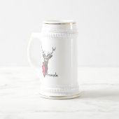 Buck & Buds BOHO Deer Bierglas (Vorderseite Links)