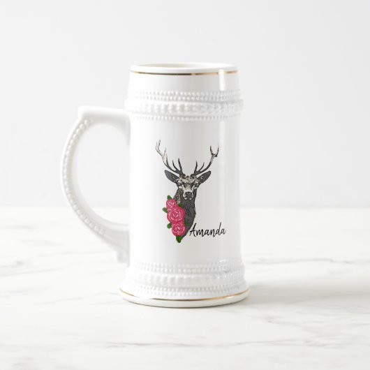 Buck & Buds BOHO Deer Bierglas (Links)