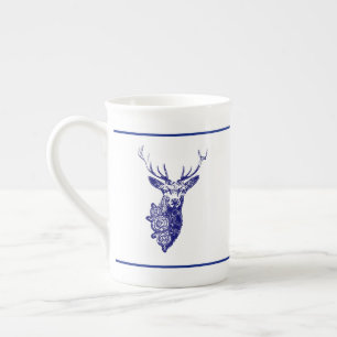 Buck & Buds BOHO Deer Marine Porzellantasse