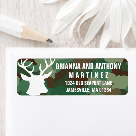 Buck & Camouflage Personalisierte Rücksendeadresse (Insitu)