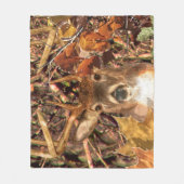 Buck Camouflage White Schwanz Deer Fleecedecke (Vorderseite)