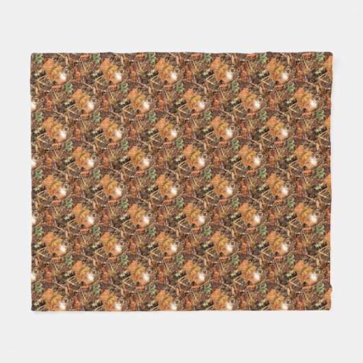 Buck Camouflage White Tail Deer Fleecedecke (Vorderseite (Horizontal))