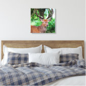 Buck Canvas Print Leinwanddruck (Insitu (Schlafzimmer))