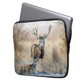Buck Couple | Mule Deer Laptopschutzhülle (Vorderseite Links)