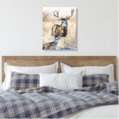 Buck Couple | Mule Deer Leinwanddruck (Insitu (Schlafzimmer))