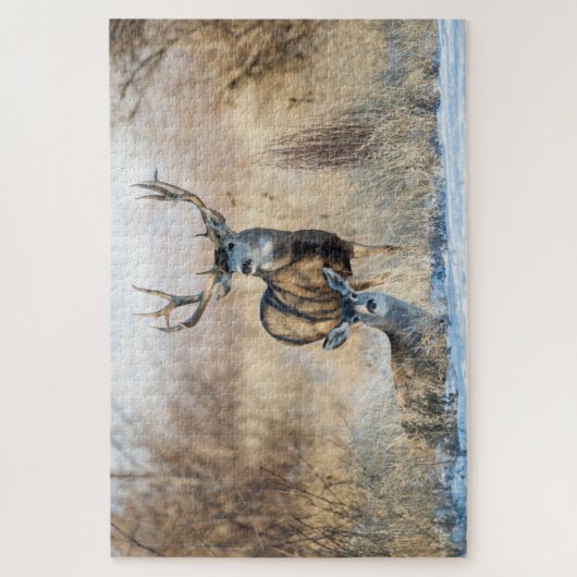 Buck Couple | Mule Deer Puzzle (Vertikal)