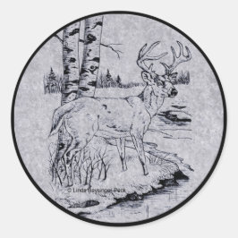 Buck Creek Runder Aufkleber