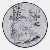 Buck Creek Runder Aufkleber (Vorderseite)