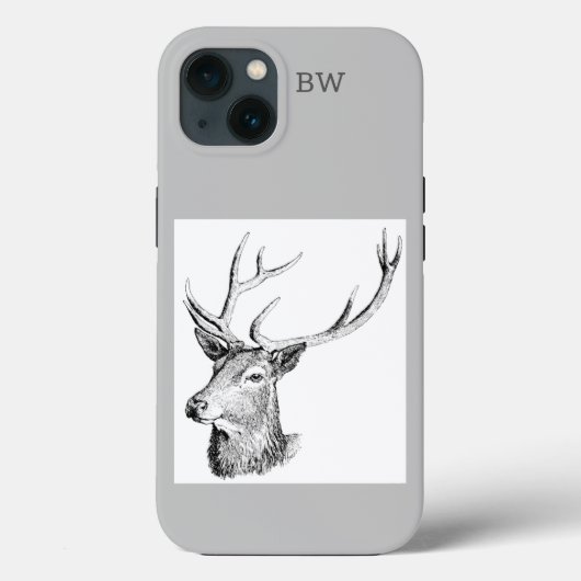 Buck Deer Antlers Jagd auf Tierwelt Natur Case-Mate iPhone Hülle (Rückseite)