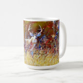 Buck Deer Antlers Nature Art Tasse (VorderseiteRechts)