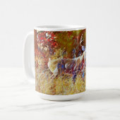 Buck Deer Antlers Nature Art Tasse (Vorderseite Links)