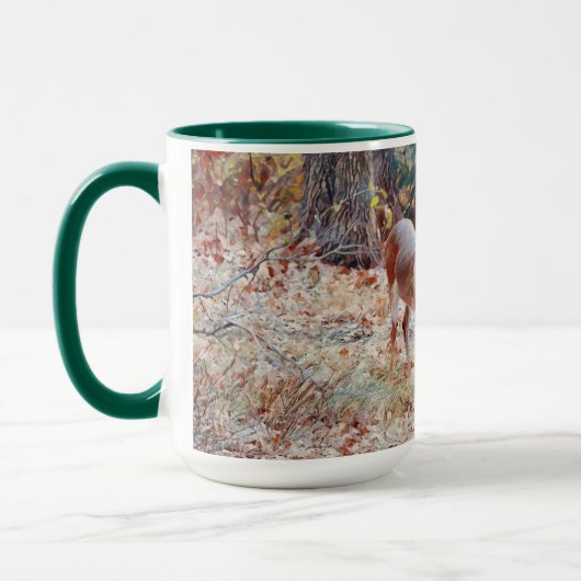 Buck Deer Art Nature Scene Tasse Cup (Links)