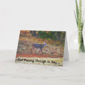 Buck Deer Art Pub Funny Birthday Card Karte (Vorderseite)