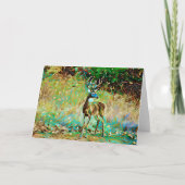 Buck Deer Fantasy Dream Art Note Card Karte (Vorderseite)