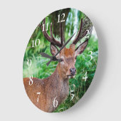 Buck Deer Große Wanduhr (Winkel)