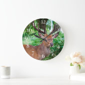 Buck Deer Große Wanduhr (Zuhause)