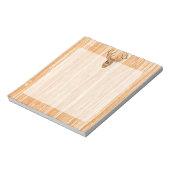 Buck Deer Head Holz Grain Style Dekoration Notizblock (Rotiert)