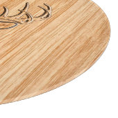 Buck Deer Head Holz Grain Style Dekoration Schneidebrett (Ecke)