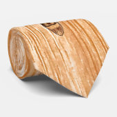 Buck Deer Head Holz Grain Style Krawatte (Gerollt)