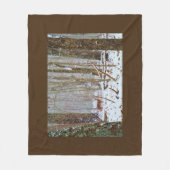 Buck Deer im Schneesturm Fleecedecke (Vorderseite)