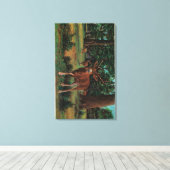 Buck Deer im Yosemite-Nationalpark Leinwanddruck (Insitu (Holzboden))