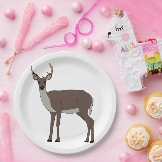 Buck Deer Pappteller (Party)