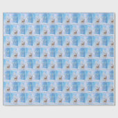 Buck Deer und Snowy Owl Geschenkpapier (Flach)