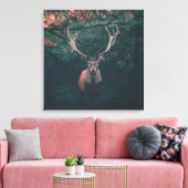 Buck Deer Wild Animal Leinwanddruck (Insitu (Wohnzimmer))