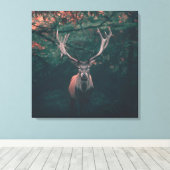 Buck Deer Wild Animal Leinwanddruck (Insitu (Holzboden))