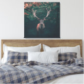 Buck Deer Wild Animal Leinwanddruck (Insitu (Schlafzimmer))