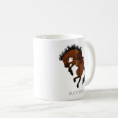 Buck dich! Funny Bay Horse Kaffeetasse (VorderseiteRechts)