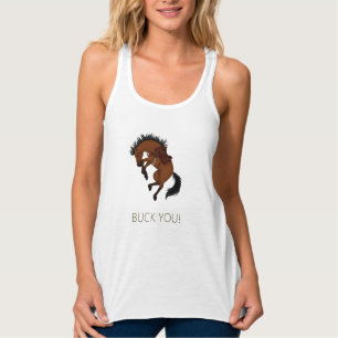 Buck dich! Funny Bay Horse Tank Top