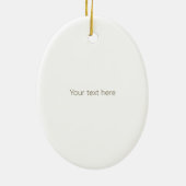 Buck dich! Funny Buckskin Pferd Custom Keramik Ornament (Hinten)