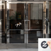 Buck dich! Funny Pinto Pferd Fensteraufkleber (Büro Tür)